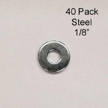 40PK STEEL WASHER 1/8"