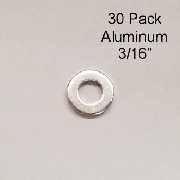30PK ALUM WASHER 3/16"