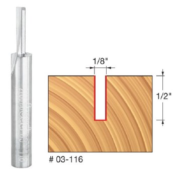 1/8" x 1/2" SINGLE FLUTE BIT