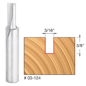 3/16" x 3/8" SINGLE FLUTE BIT