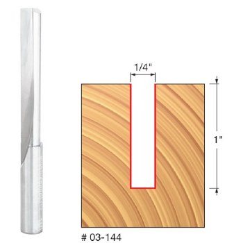 1/4" x 1" SINGLE FLUTE BIT
