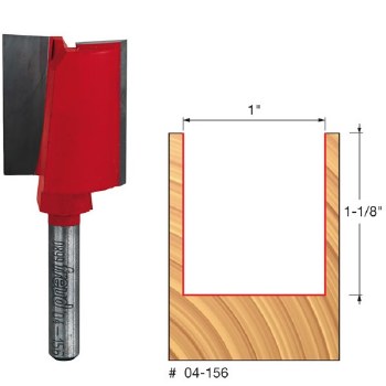 1" x 1-1/8" TWO FLUTE BIT