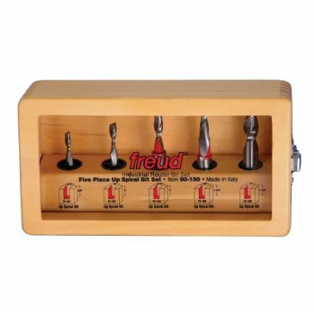 5 PIECE UPCUT SPIRAL BIT SET