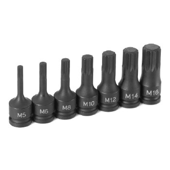 3/8" DRIVE 7PC TRIPLE SQ DRIVE SET