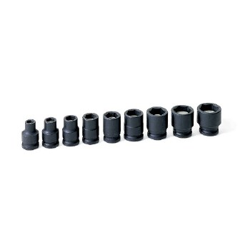 3/8" DRIVE 9PC MAGNETIC IMPACT SOCKET SET SAE