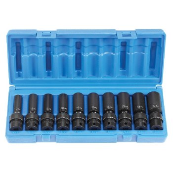 3/8" DRIVE 10PC DEEP UNIVERSAL MM 6POINT