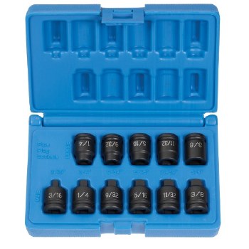 3/8" DRIVE 11PC PIPE PLUG SOCKET SET
