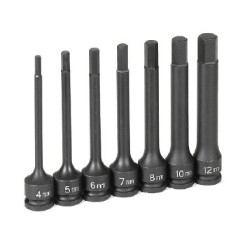 3/8" DRIVE 7PC 4" MM HEX DRIVER