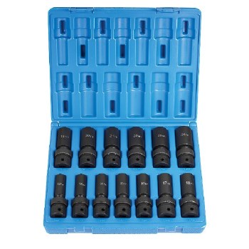 1/2" DRIVE 13PC DEEP UNIVERSAL MM 6POINT