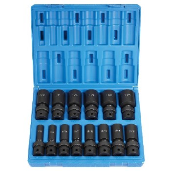 1/2" DRIVE 14PC DEEP UNIVERSAL SAE 6POINT