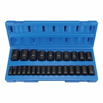 1/2"Dr Semi-Deep MM Skt Set