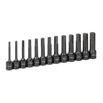 1/2" DRIVE 13PC 4" MM HEX DRIVER