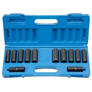 1/2" DRIVE 12PC SAE MM WALL SET