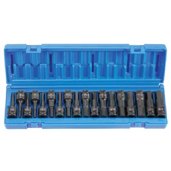 1/2" DRIVE 18PC SAE/MM HEX DRIVER