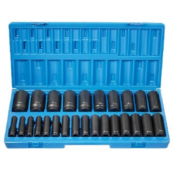 1/2" DRIVE 26PC DEEP MM 12POINT