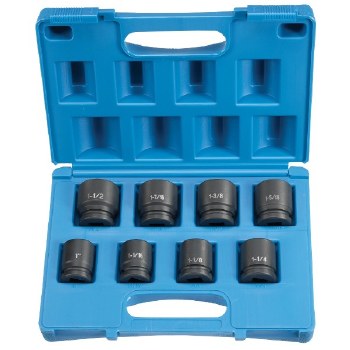 3/4" DRIVE 8PC STANDARD SET 1"-1-1/2"