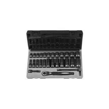 3/8"DRIVE 27PC SAE STANDARD+DP SET 6POINT