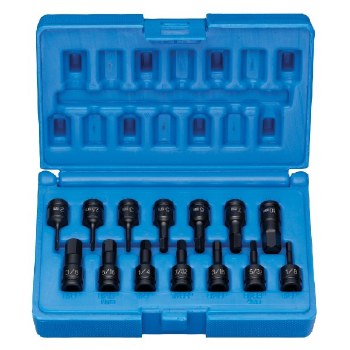 1/4" DRIVE 14PC SAE/MM HEX DRIVE SET