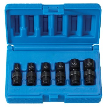 1/4" DRIVE 6PC SRFC STANDARD UNIVERSAL 6SPOINT
