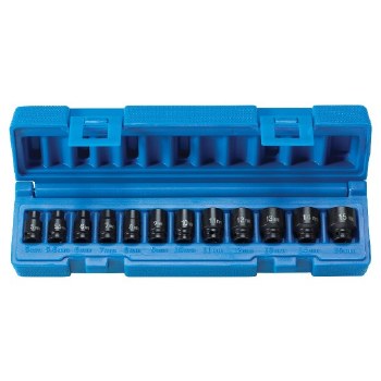 1/4"DRIVE 12PC STANDARD MM MAG IMP SET