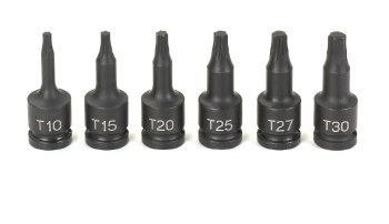 1/4" DRIVE TORX SET T10 TO T30