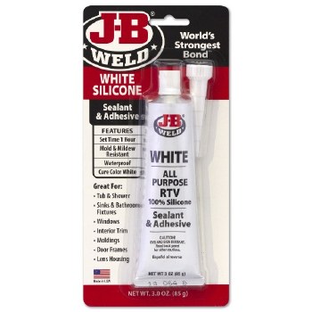 WHITE SILICONE 3OZ TUBE