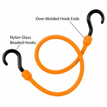 12" RED HD CORD, NYLON HOOKS