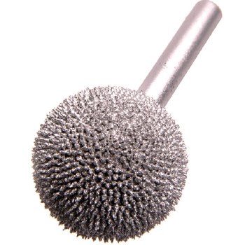 BALL BURR 1/4" SHANK x 1"