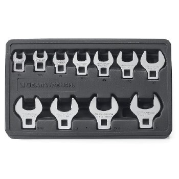 11PC SET SAE CROWSFEET OPEN