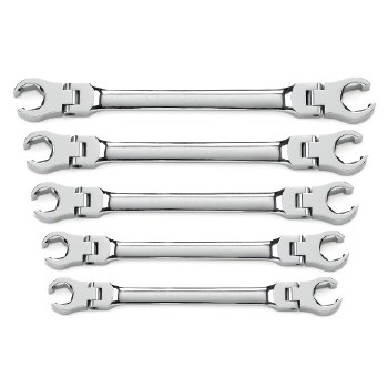 5PC FLEX FLARE NUT WRENCH SET SAE