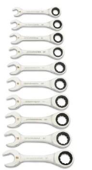 10PC MET 90T STUBBY RAT WR.SET
