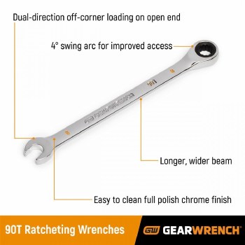 1/4" 90T 12PT COMB RATCHET WR