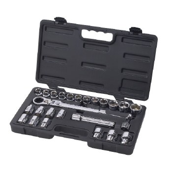 27PC 1/4" DR P/T SOCKET SET SAE & METRIC