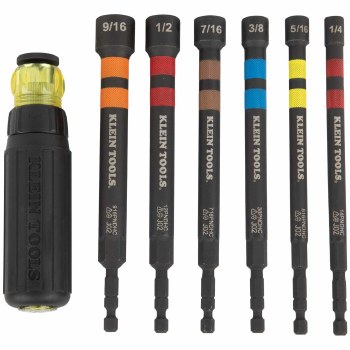 Ratcheting Power Nut Driver7PC