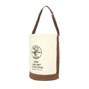 LEATHER-BOTTOM CANVAS BUCKET