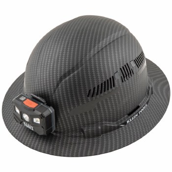 KARBN HARD HAT  W/VENT & LIGHT