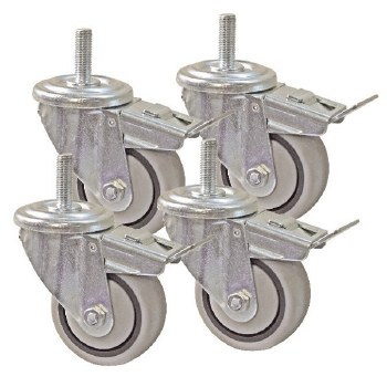 3" DUAL LOCKING CASTERS 4PC