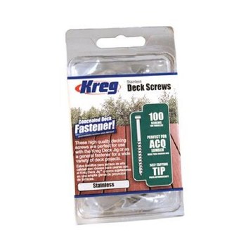 DECK SCREWS #8x2" STAINLESS