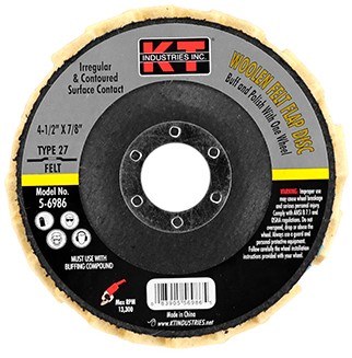 4-1/2x8/7 WOOLEN FLAP DISC