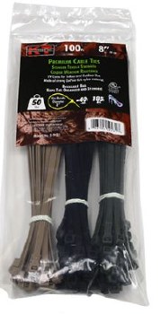 8" CAMO STANDARD DUTY 100PK