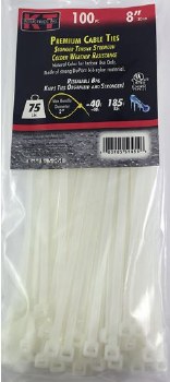 8" STANDARD DUTY, NATURAL, 100