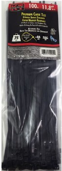11.8" STANDARD DUTY, UV BLACK,