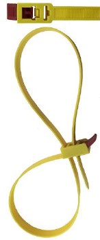 29.5" QUICK TIE YELLOW 5 PK