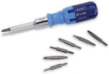 15IN1 RATCHET SCREWDRIVER BLUE