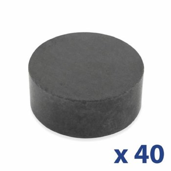 40pc CERAMIC MAGNET .5" DIAM