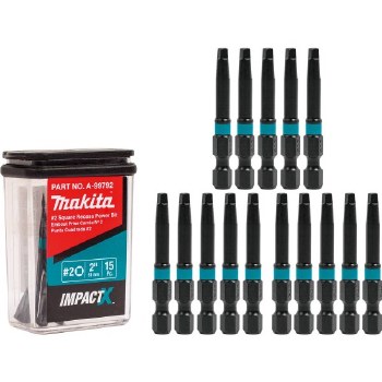 #2 Sq Rec 2" Bit, 15/pk