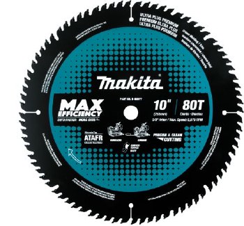 10" 80T Carb Tip Miter Saw Bld