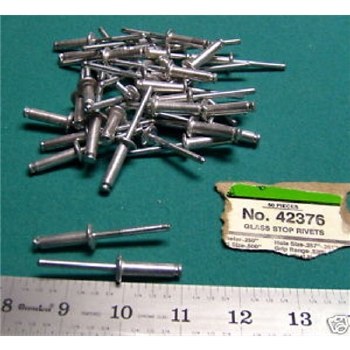 GLASS STOP RIVETS, 50pc AD8620