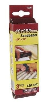 1.5" X 12" 120-GRIT SAND BELT