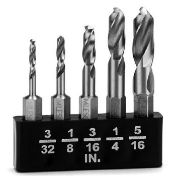 5PC METAL STUBBYBIT SET